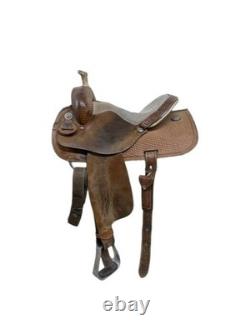 13 Inch Used Circle Y Marlene Eddleman Western Barrel Saddle 917-9070