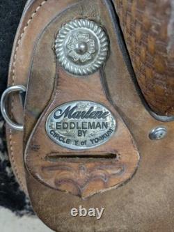 13 Inch Used Circle Y Marlene Eddleman Western Barrel Saddle 917-9070
