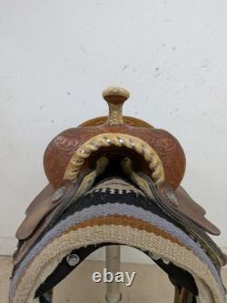 13 Inch Used Hereford Western Barrel Saddle 1017-10613
