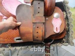 13'' QH BARS Billy cook Pink Western Barrel saddle Greenville Texas
