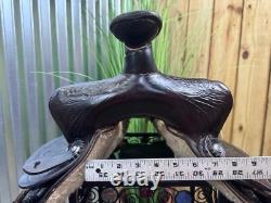 13 SADDLE OF TEXAS Kids Leather Western Horse Pony Saddle