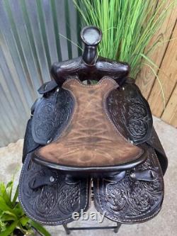 13 SADDLE OF TEXAS Kids Leather Western Horse Pony Saddle