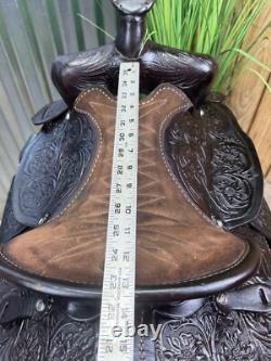 13 SADDLE OF TEXAS Kids Leather Western Horse Pony Saddle