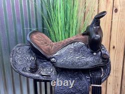 13 SADDLE OF TEXAS Kids Leather Western Horse Pony Saddle