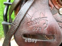 13 Vintage Simco #271 YOUTH / KIDS Western Horse Saddle w Cinch