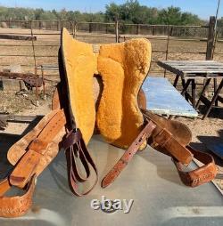 13 Western youth Show Saddle with Silver Package Gorgeous Detail Older Showman