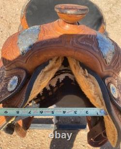 13 Western youth Show Saddle with Silver Package Gorgeous Detail Older Showman