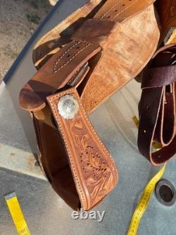13 Western youth Show Saddle with Silver Package Gorgeous Detail Older Showman