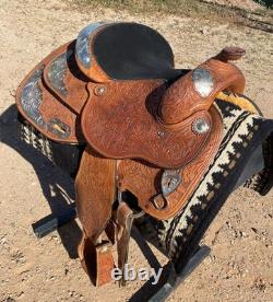 13 Western youth Show Saddle with Silver Package Gorgeous Detail Older Showman