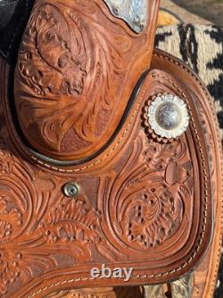 13 Western youth Show Saddle with Silver Package Gorgeous Detail Older Showman
