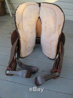 13'' Youth brown big horn #114 western Leather & cordura barrel trail saddle