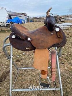 13 used /vintage Nancy Birdsell youth Western barrel saddle US made