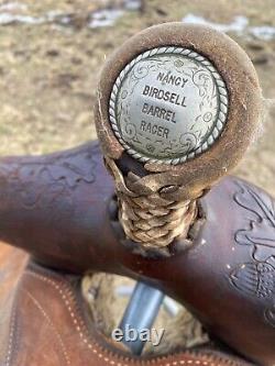 13 used /vintage Nancy Birdsell youth Western barrel saddle US made