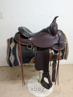 -1393 16 inch Used Circle Y High Horse Western Arrow Creek Trail Saddle X-Wide