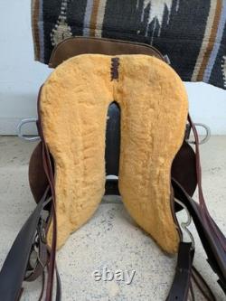 -1393 16 inch Used Circle Y High Horse Western Arrow Creek Trail Saddle X-Wide