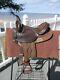 14'' #104 Brown Big Horn Leather & Cordura Western Barrel Trail Saddle Qh Bars