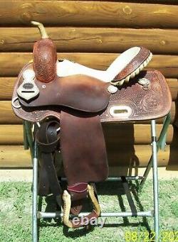 14 14.5 Teskey's Texas Barrel Collection Used Western Saddle & Pleasure Trail