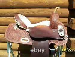 14 14.5 Teskey's Texas Barrel Collection Used Western Saddle & Pleasure Trail