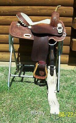 14 14.5 Teskey's Texas Barrel Collection Used Western Saddle & Pleasure Trail