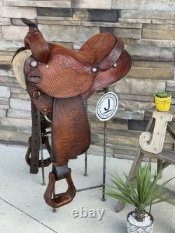 14.5, 15 King Series Roundskirt Barrel Saddle- Deep Seat, Western, 