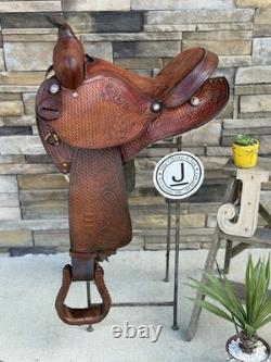 14.5, 15 King Series Roundskirt Barrel Saddle- Deep Seat, Western, 