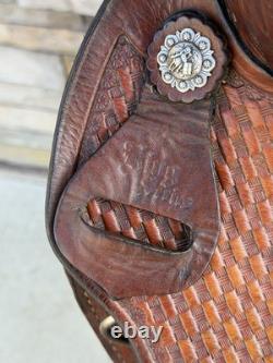 14.5, 15 King Series Roundskirt Barrel Saddle- Deep Seat, Western, 