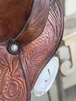 14.5, 15 King Series Roundskirt Barrel Saddle- Deep Seat, Western, 