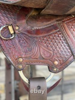 14.5, 15 King Series Roundskirt Barrel Saddle- Deep Seat, Western, 