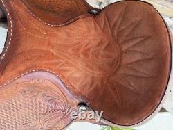 14.5, 15 King Series Roundskirt Barrel Saddle- Deep Seat, Western, 