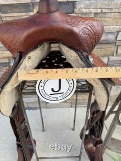 14.5, 15 King Series Roundskirt Barrel Saddle- Deep Seat, Western, 