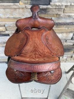 14.5, 15 King Series Roundskirt Barrel Saddle- Deep Seat, Western, 