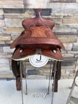 14.5, 15 King Series Roundskirt Barrel Saddle- Deep Seat, Western, 