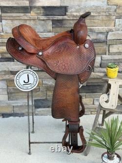 14.5, 15 King Series Roundskirt Barrel Saddle- Deep Seat, Western, 