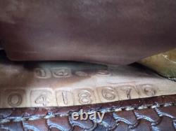 14.5 ALAMO Western Barrel Horse Saddle Full Bar Top Quality