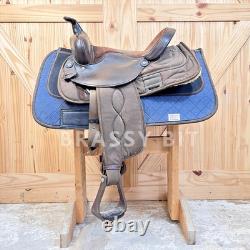 14.5 Big Horn Synthetic Western Trail Saddle