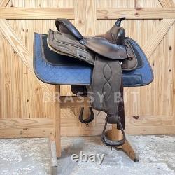 14.5 Big Horn Synthetic Western Trail Saddle