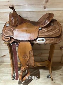 14.5 Billy Cook Maker Reining Western Saddle Model 3294 Genuine Sulphur, OK