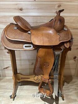 14.5 Billy Cook Maker Reining Western Saddle Model 3294 Genuine Sulphur, OK