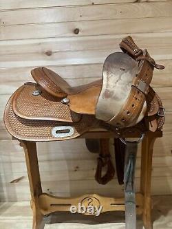 14.5 Billy Cook Maker Reining Western Saddle Model 3294 Genuine Sulphur, OK