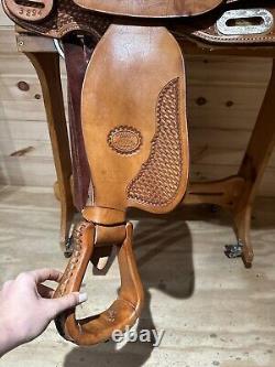 14.5 Billy Cook Maker Reining Western Saddle Model 3294 Genuine Sulphur, OK