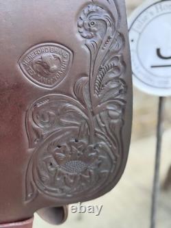 14.5 Hereford Tex Tan Western Saddle, Semi- QH Bars, Clean! One Of A Kind