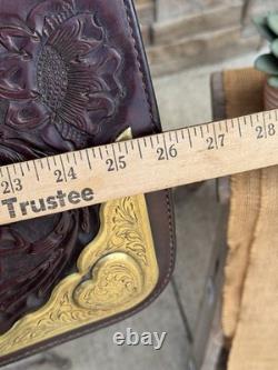 14.5 Hereford Tex Tan Western Saddle, Semi- QH Bars, Clean! One Of A Kind