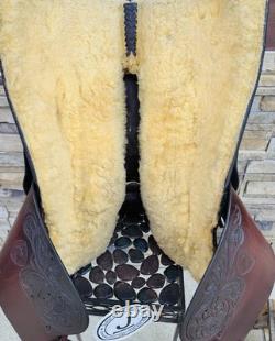14.5 Hereford Tex Tan Western Saddle, Semi- QH Bars, Clean! One Of A Kind
