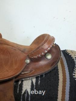 14.5 Inch Used Blue Ridge Western Barrel Saddle 937-9520