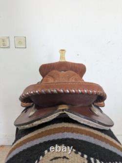 14.5 Inch Used Blue Ridge Western Barrel Saddle 937-9520