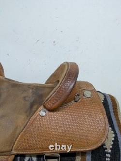 14.5 Inch Used Bob Marshall by Circle Y Treeless Western Barrel Saddle 1022-1071