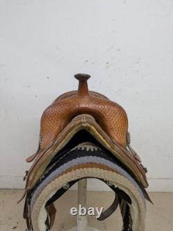 14.5 Inch Used Bob Marshall by Circle Y Treeless Western Barrel Saddle 1022-1071