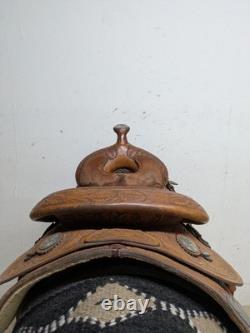 14.5 Inch Used Bobs Custom Reining Western Show Saddle