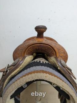 14.5 Inch Used Bobs Custom Reining Western Show Saddle