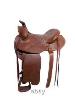 14.5 Inch Used Fallis Balanced Western Trail Saddle 1035-11388